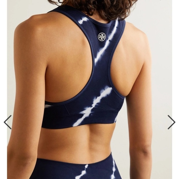 TORY BURCH SPORT Tie-Dye Seamless Racerback Bra SZ S - Picture 2 of 6